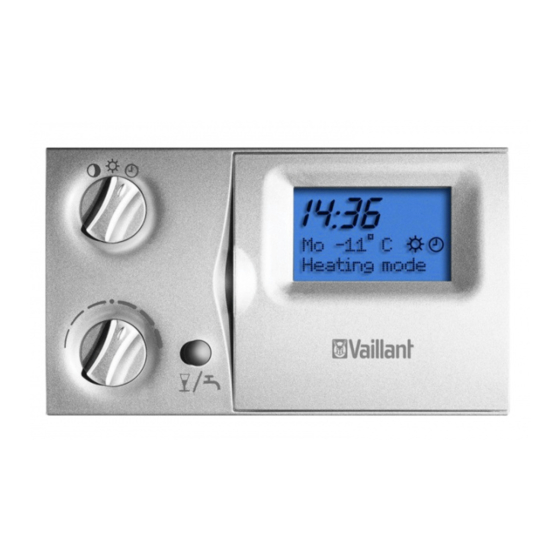 Vaillant VRC 420 Operating And Installation Instructions