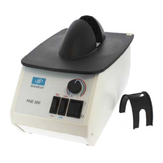 Essilor FHE300 Instruction And Maintenance Manual