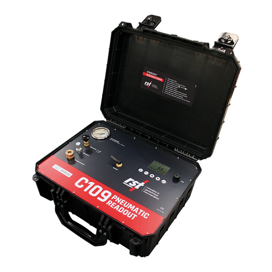 RST Instruments C109 Instruction Manual