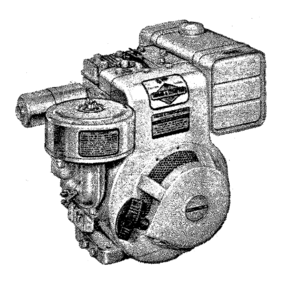Briggs & Stratton 146400 Operating And Maintenance Instruction Manual