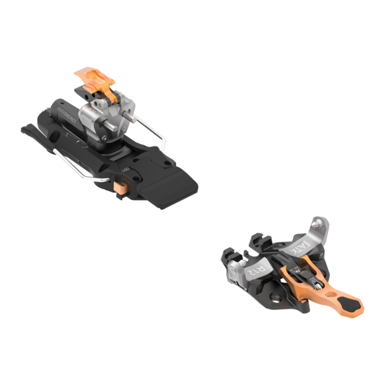 ATK BINDINGS R12 Installation, Use And Maintenance Manualbook