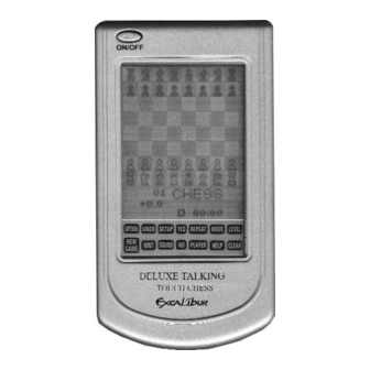 Excalibur DELUXE TALKING TOUCH CHESS 404D Operating Manual