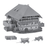 Faller Black Forest Farm With Straw Roof 232395 Assembly Instructions Manual