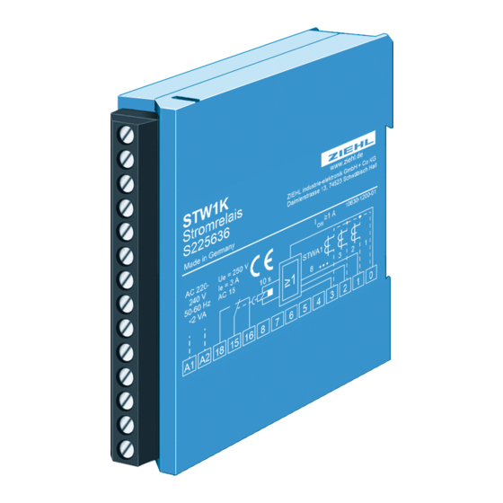 ZIEHL STW1K Operating Manual