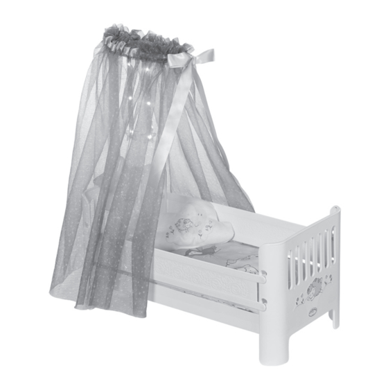 Zapf Creation Baby Annabell Sweet Dreams Bed Manual