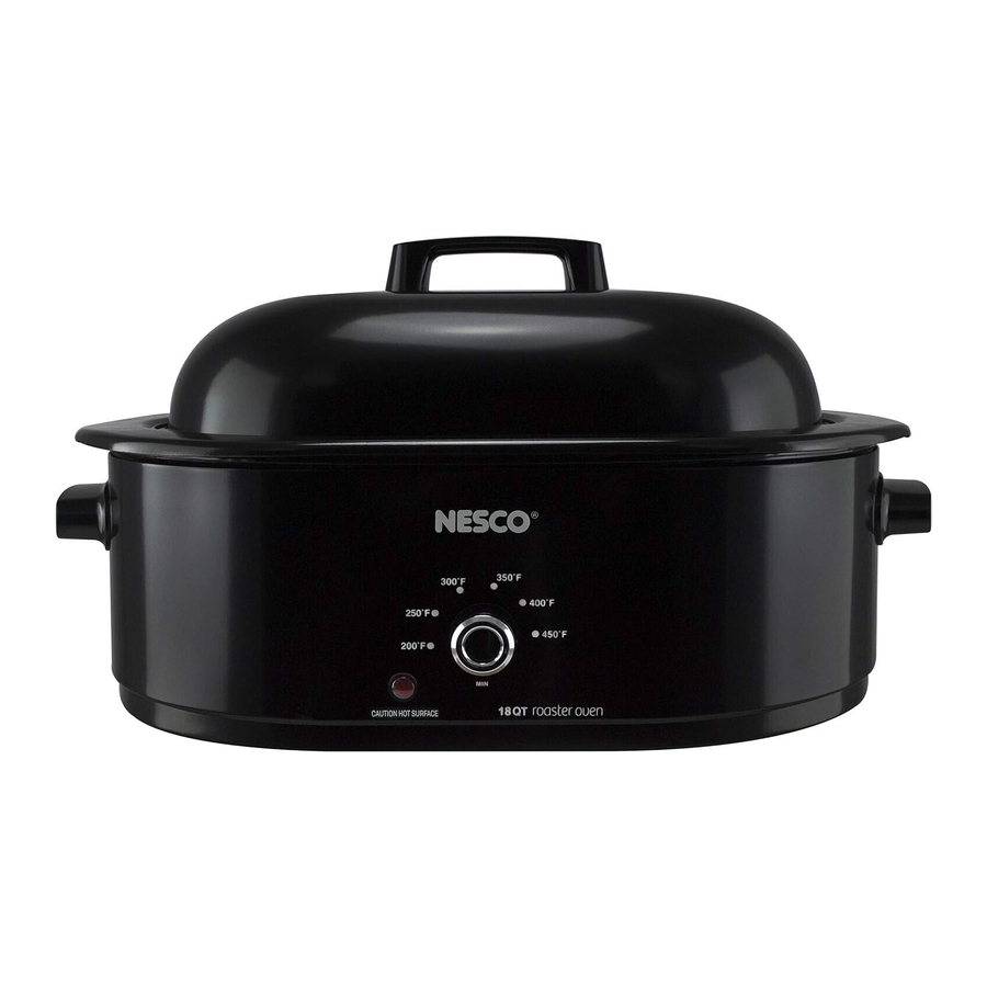 Nesco MWR18 Series, MWR18-13, MWR18-12, MWR18-47 - Roaster Manual