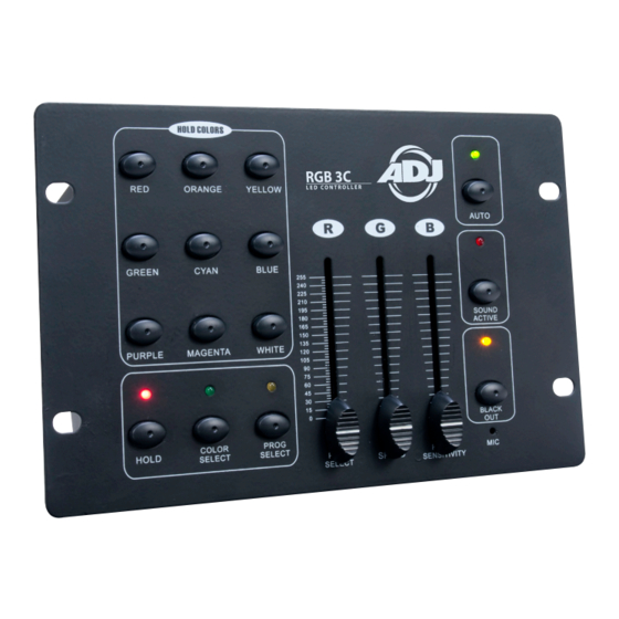 ADJ RGB 3C User Instructions