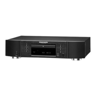 Marantz CD5005 Quick Start Manual