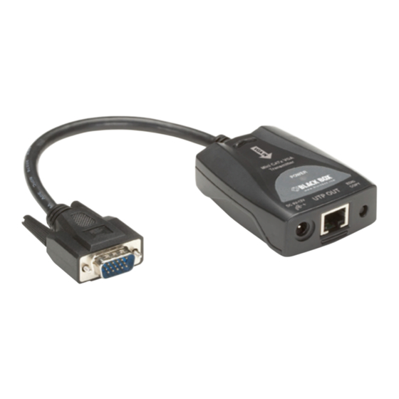 Black Box VX-VGA520-TA Manual