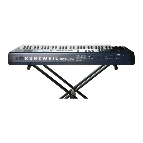 Kurzweil PC3LE6 Musician's Manual