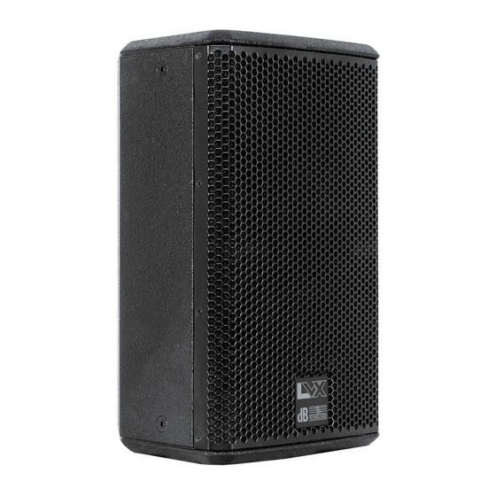 dB Technologies LVX 8 Active Speaker Manuals