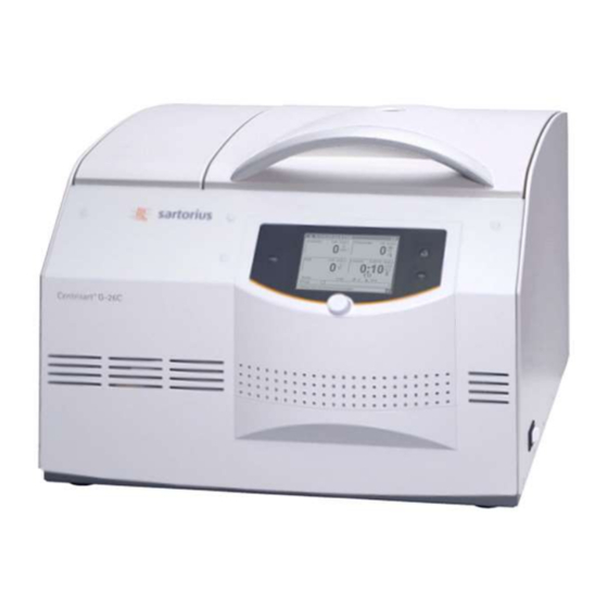 Sartorius Centrisart G-26C Operating Manual