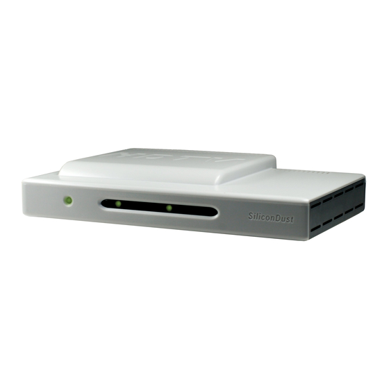 SiliconDust HDHomeRun Installation Instructions Manual