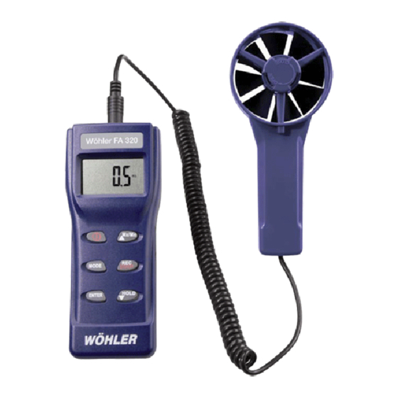 Wohler FA 320 Manual
