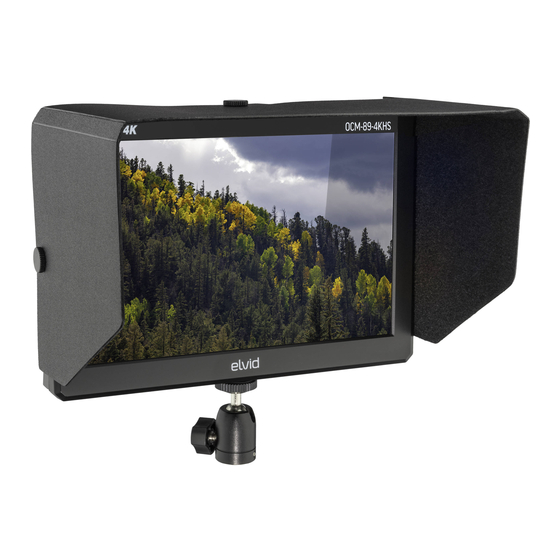 Elvid FIELDVISION OCM-89-4KH Quick Start Manual