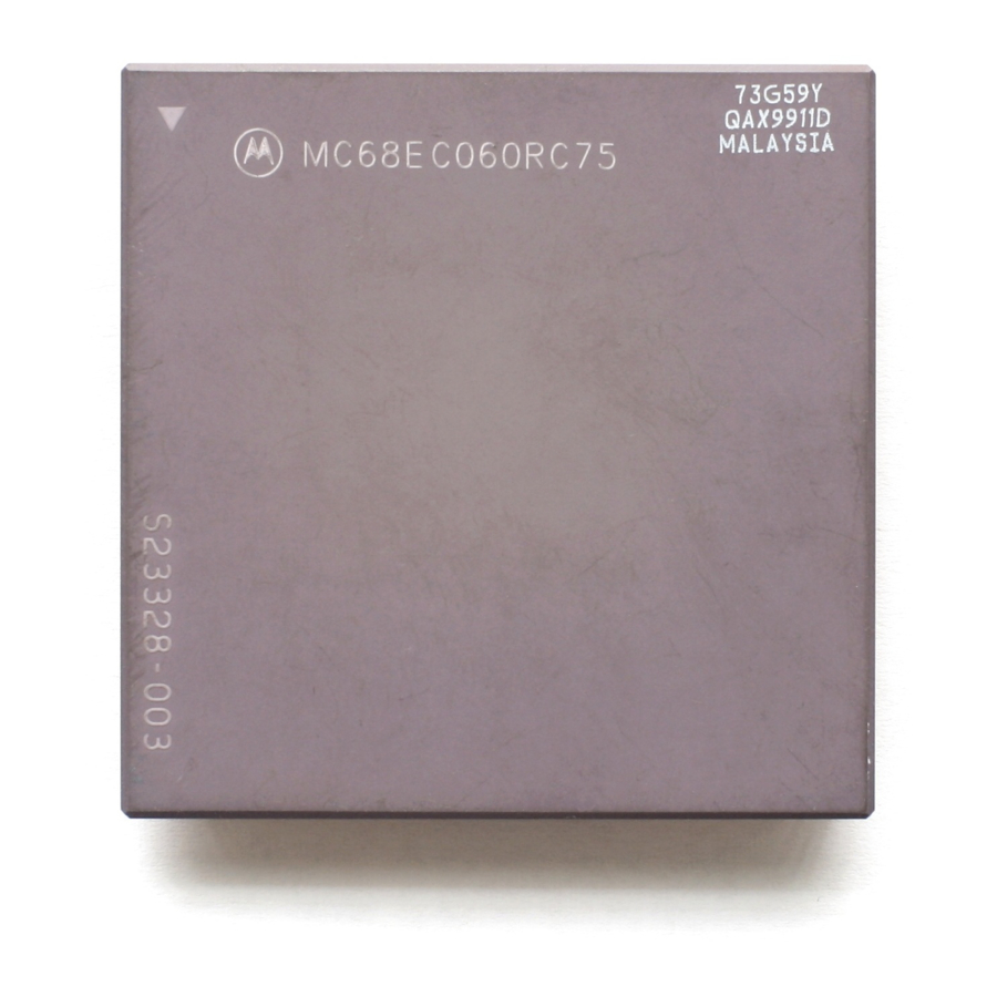 Motorola MC68060 User Manual