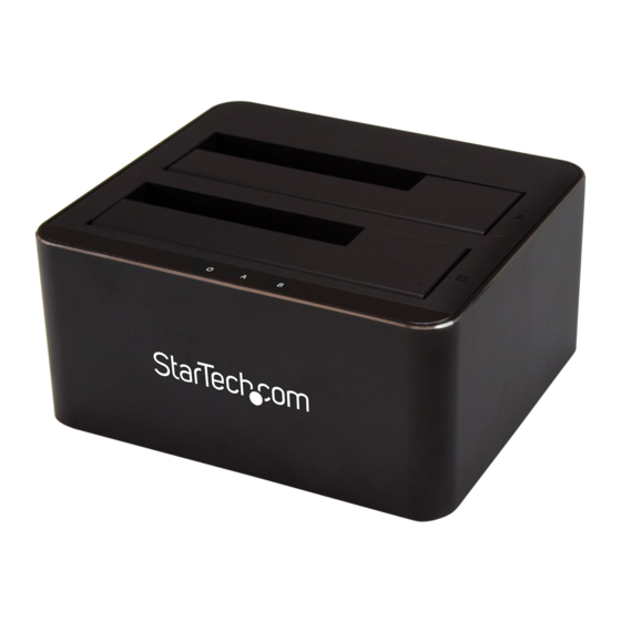 StarTech.com SDOCK2U33V Instruction Manual