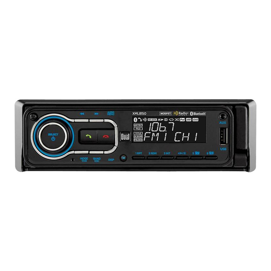 Dual XML8150 Installation & Owner's Manual