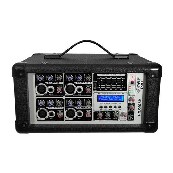 Pyle Pro  PMX402M Owner's Manual