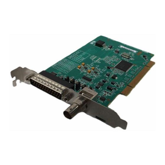 Matrox CronosPlus Installation And Hardware Reference