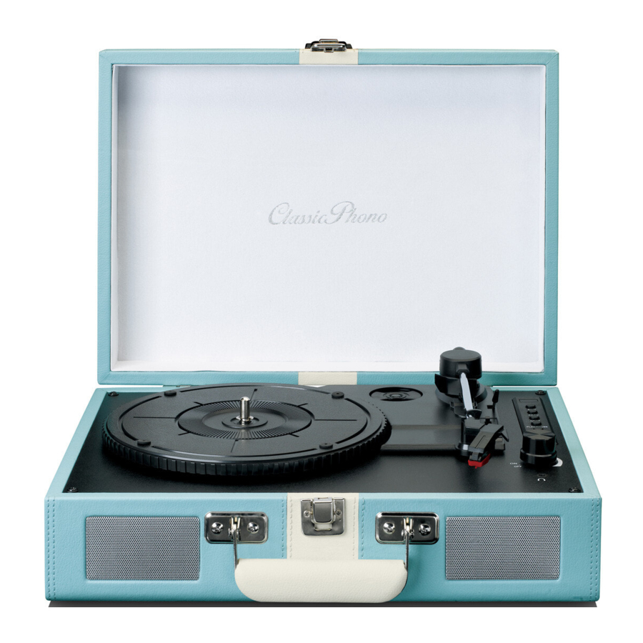Lenco Classic Phono TT-110 - Record Player Manual