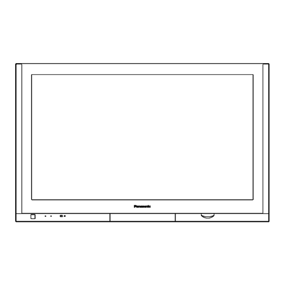 User Manuals: PANASONIC TH-42PV700F Plasma TV