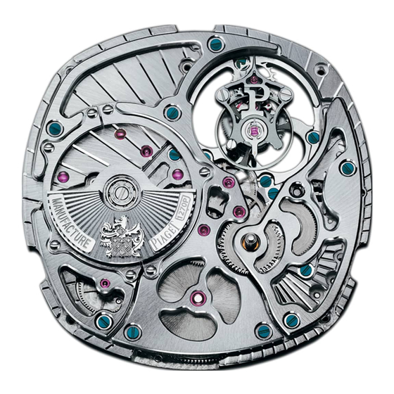 Piaget 1270P Instructions For Use Manual
