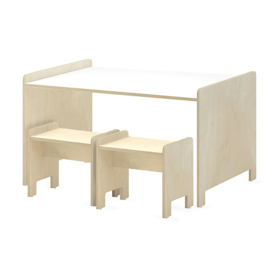 ducduc STUDIO DUC JUNO PLAYTABLE Assembly Instructions Manual