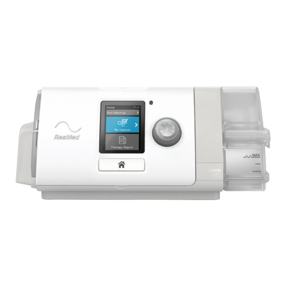 ResMed Lumis HFT Quick Start Manual