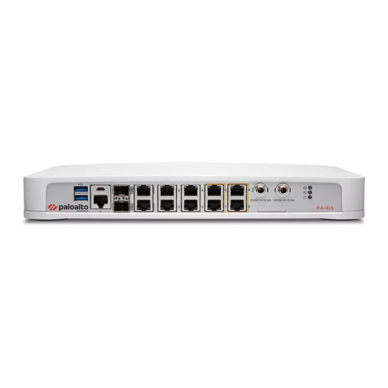 PaloAlto Networks PA-445 Quick Start Manual