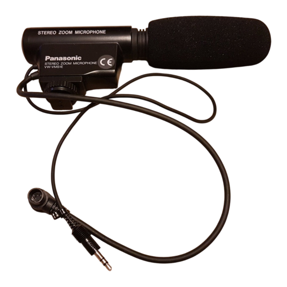 Panasonic VW-VMS1E Operating Instructions Manual