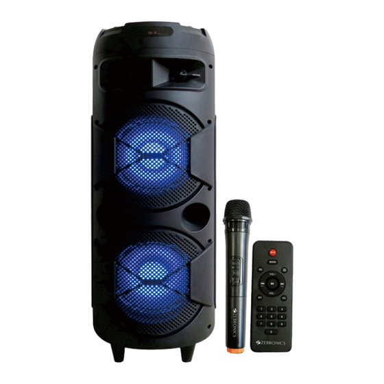 Zebronics ZEB-450 MOVING MONSTER 2X8L User Manual