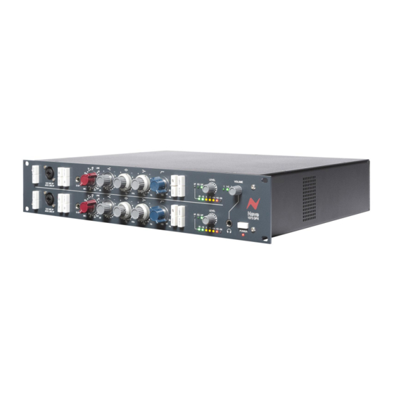 Neve 1073DPX User Manual
