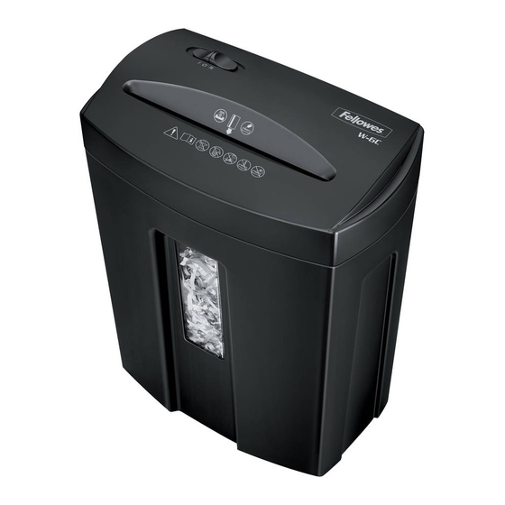 Fellowes POWERSHRED W-6C Manual