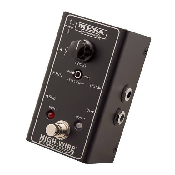 Mesa/Boogie High-Wire Owner's Manual