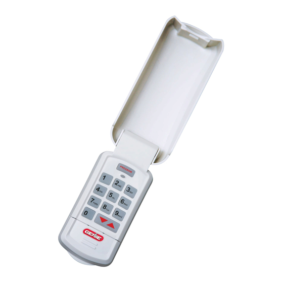 Genie Universal Keypad Instructions