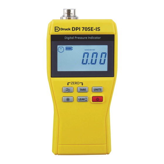 Druck DPI 705E Quick Start And Safety Manual