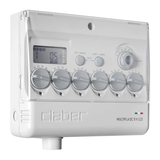 claber MULTIPLA DC 9 V LCD User Manual