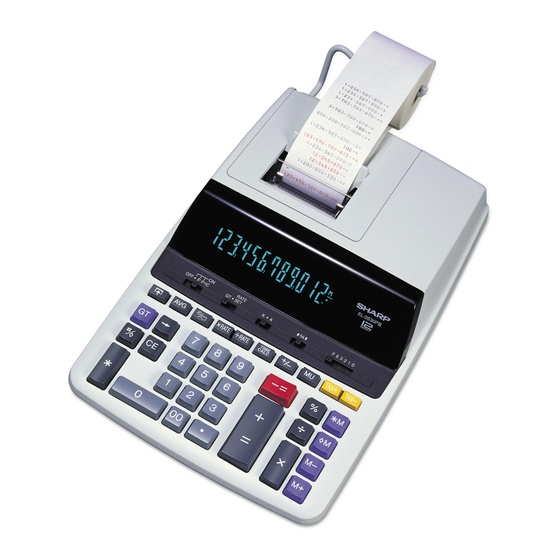 Sharp EL-2630PII Operation Manual