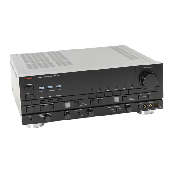 Luxman LV-117 Owner's Manual