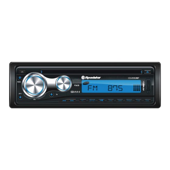 Roadstar CD-810UMP Instruction Manual