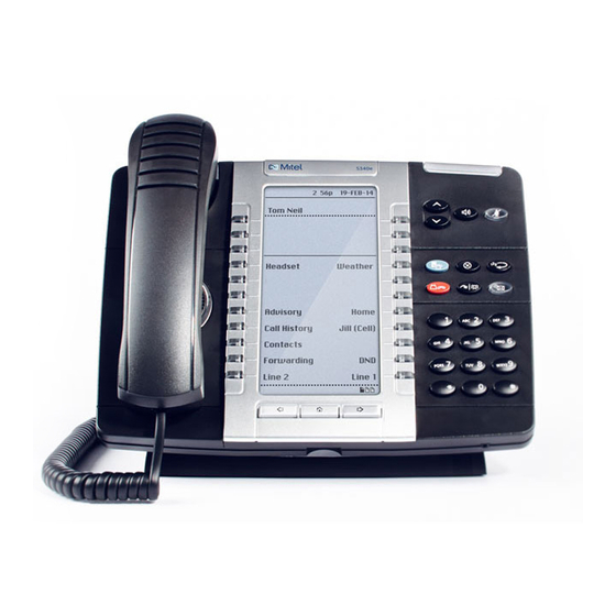 Mitel 5330e Quick Reference Manual