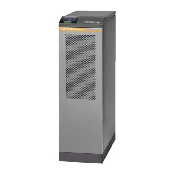 socomec Thiele MASTERYS BC+ 80 kVA Installation And Operating Manual