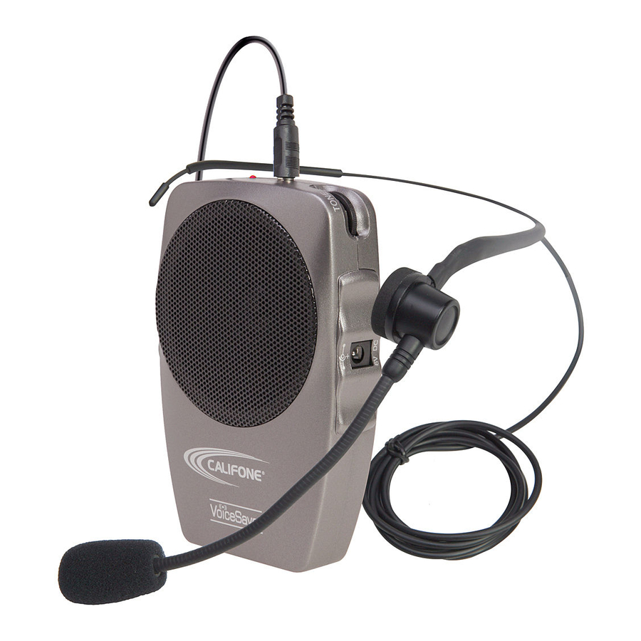 Califone VoiceSaver PA282 Specifications