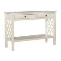 Linon WILLIAMS 826299AWHT01U Manual