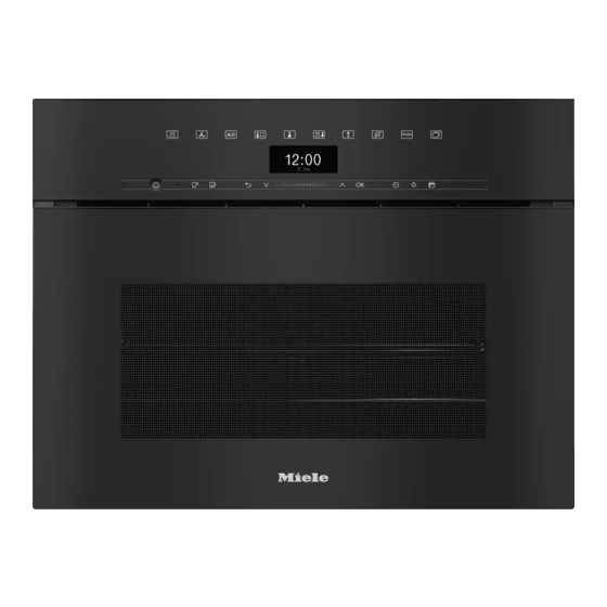 Miele DGC 7440 HCX Pro Operating And Installation Instructions