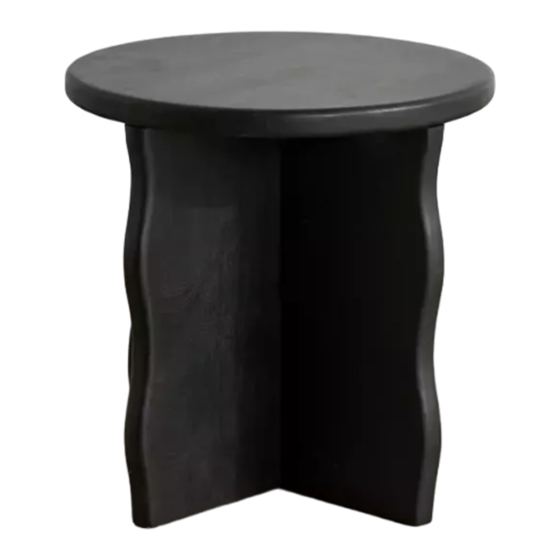 URBAN OUTFITTERS PETRA STOOL - BLACK Assembly Instructions