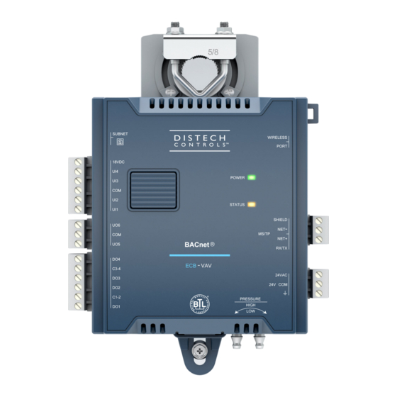 Distech Controls ECB-VAV UUKL Installation Manual