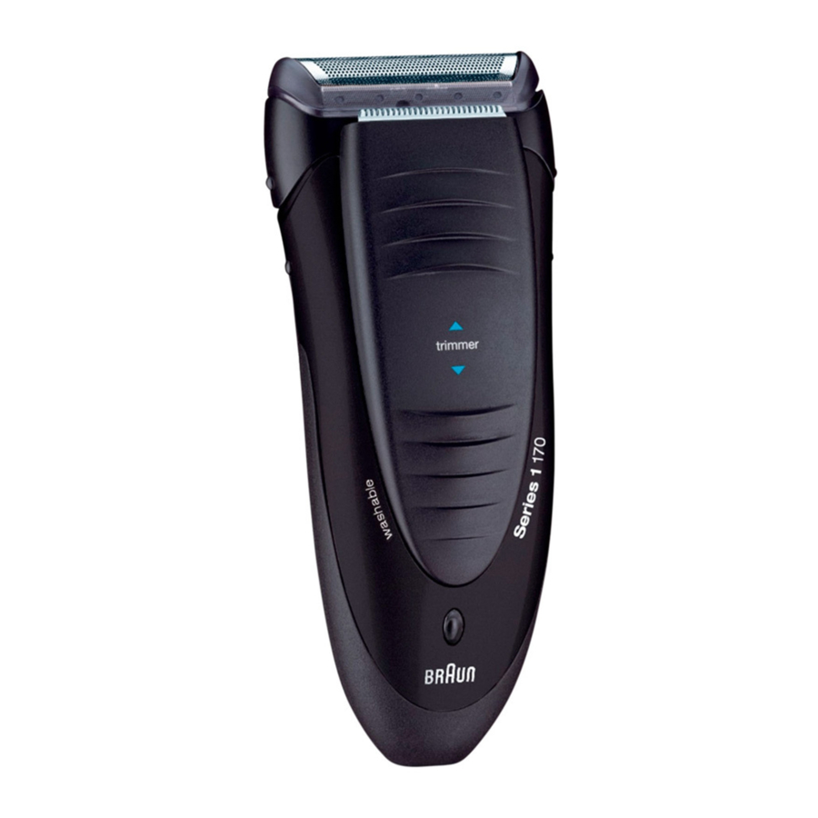 Braun 170, 1 Series Manual