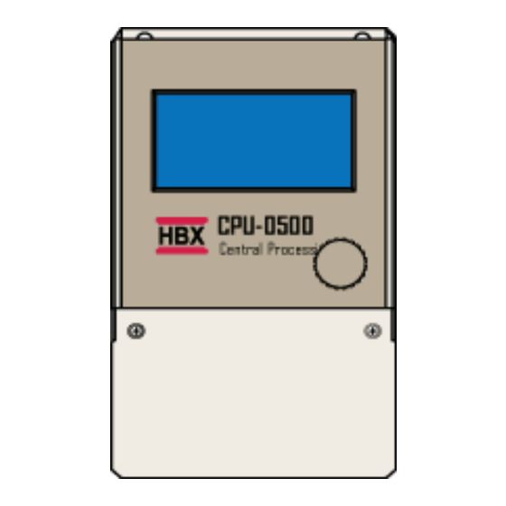 HBX CPU-0500 Quick & Easy Set-Up Manual